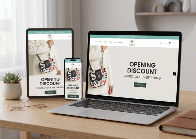 Luxoria Gifts website design