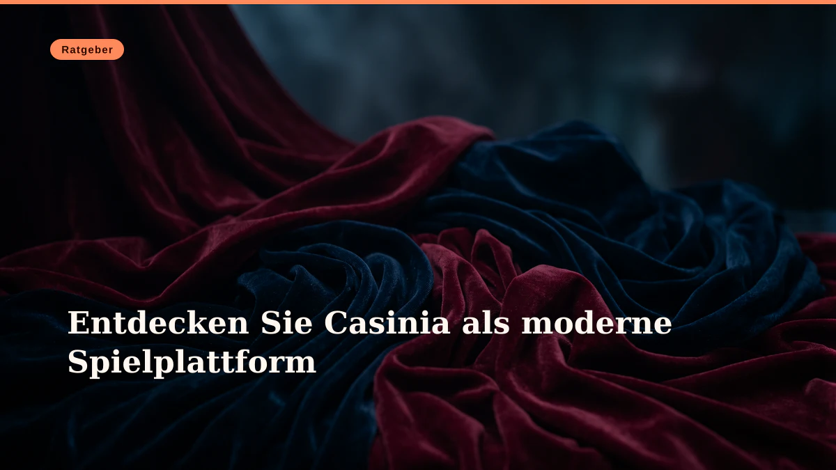 Entdecken Sie Casinia als moderne Spielplattform