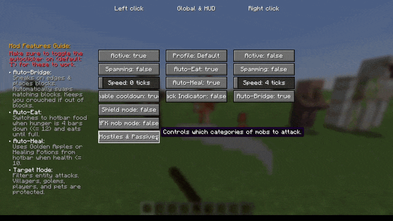 Hostiles & Passives Mode