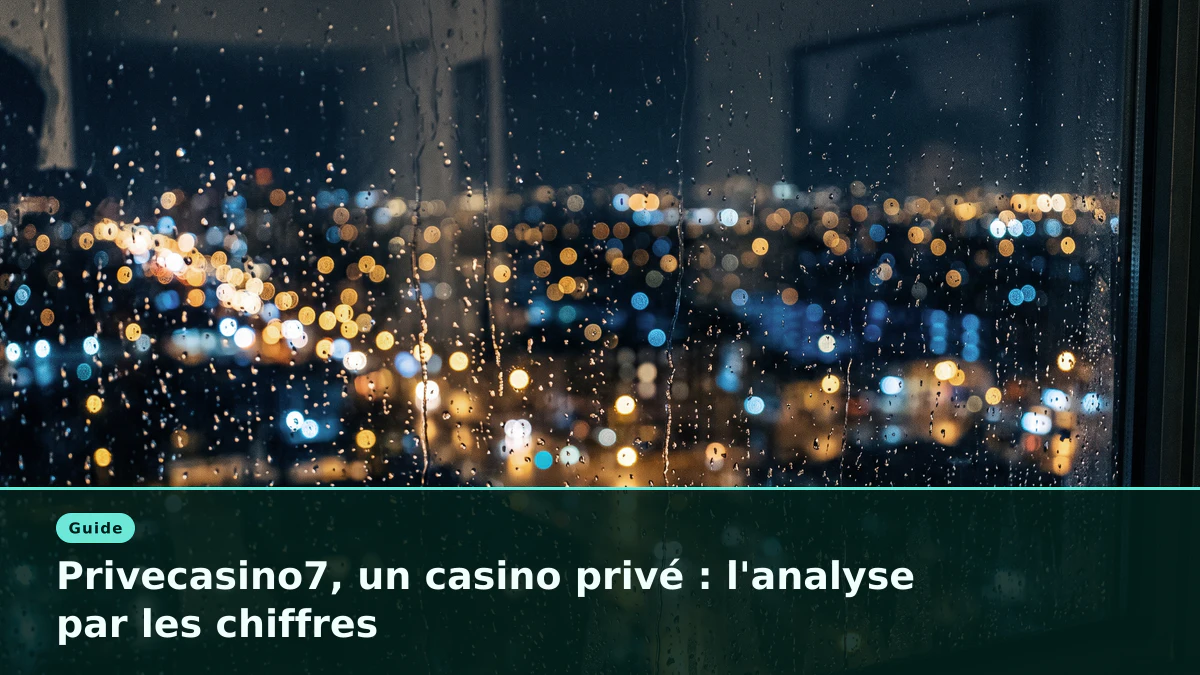 Privecasino7, un casino privé : l'analyse par les chiffres