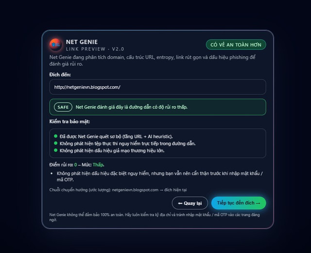 NetGenie Interface 1