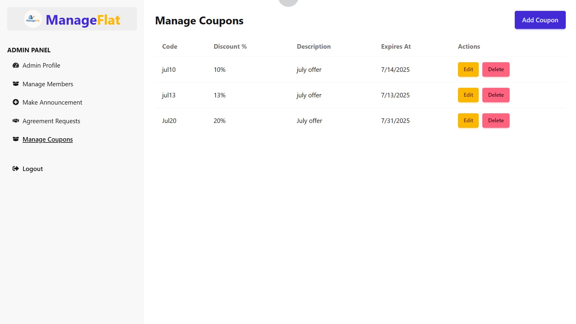 FlatManage screenshot 10