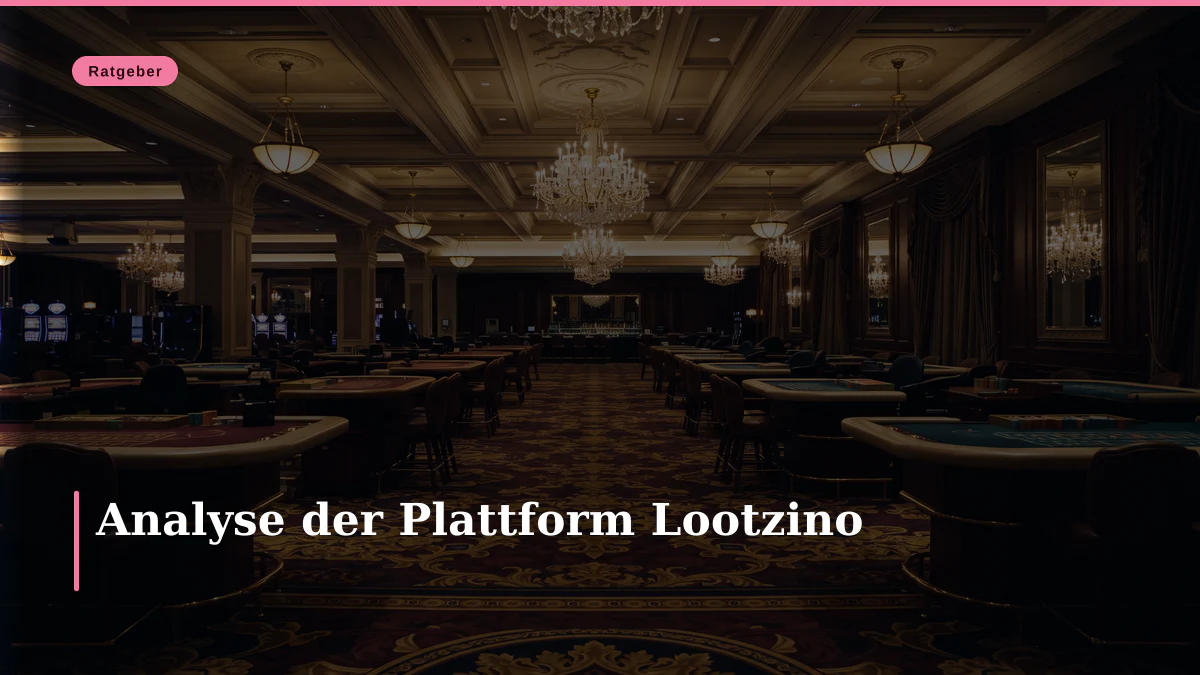Analyse der Plattform Lootzino