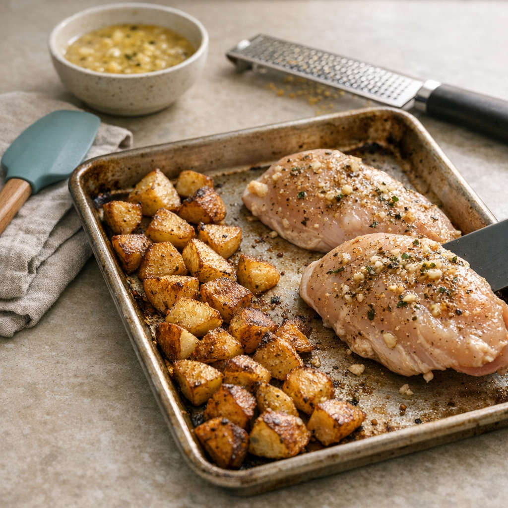one pan chicken breast dinner ingredients