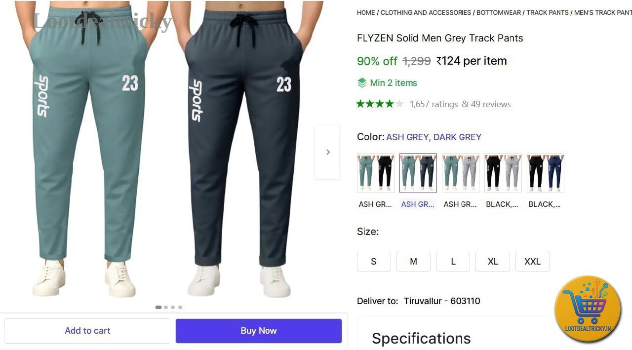 Men S Track – Just ₹124 | Lowest Price Deal