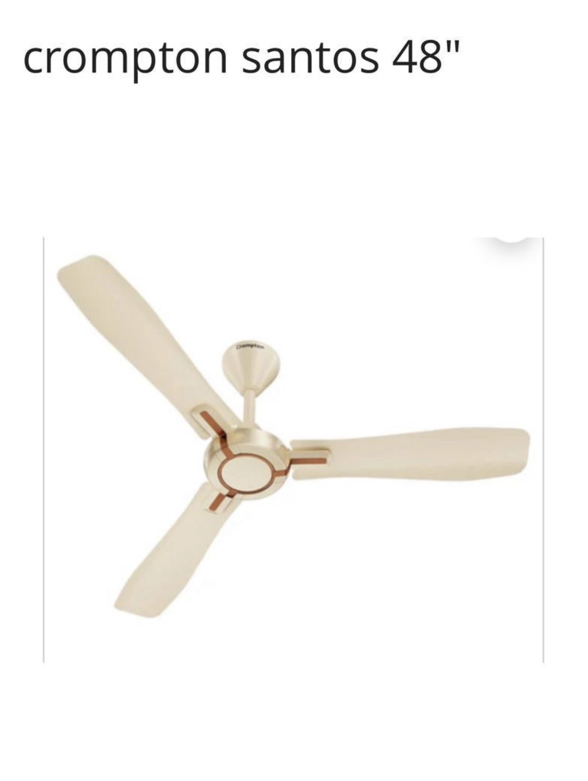 CROMPTON SANTOS 48 INCH — Ohrim wholesale price 2950
