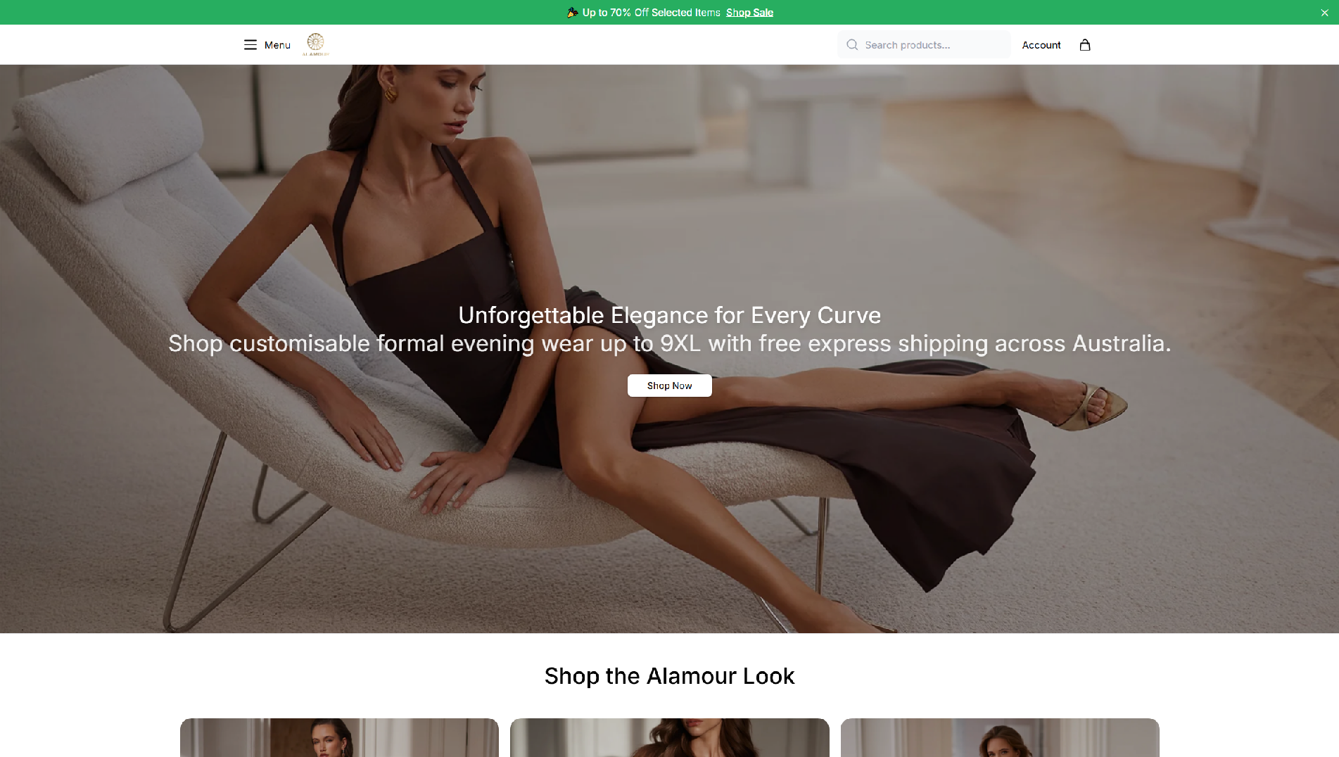 Stored capture of alamourvibe.shop
