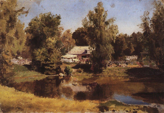Верхний пруд в Абрамцеве 1882