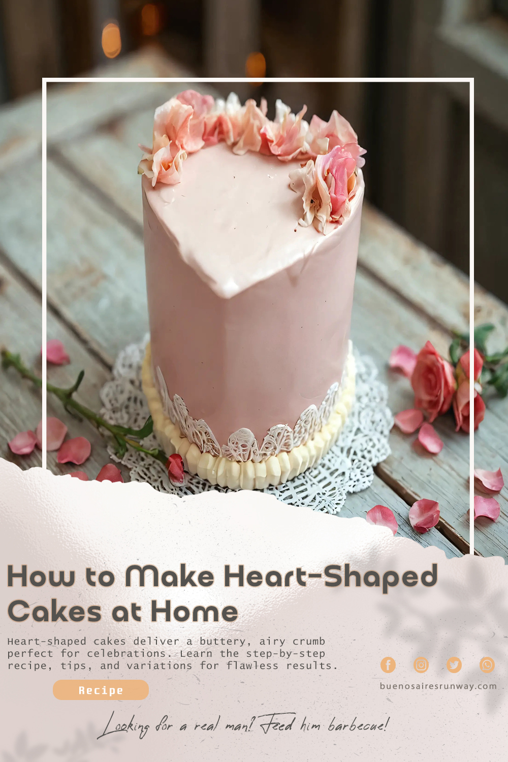 How to Make Heart-Shaped Cakes at Home