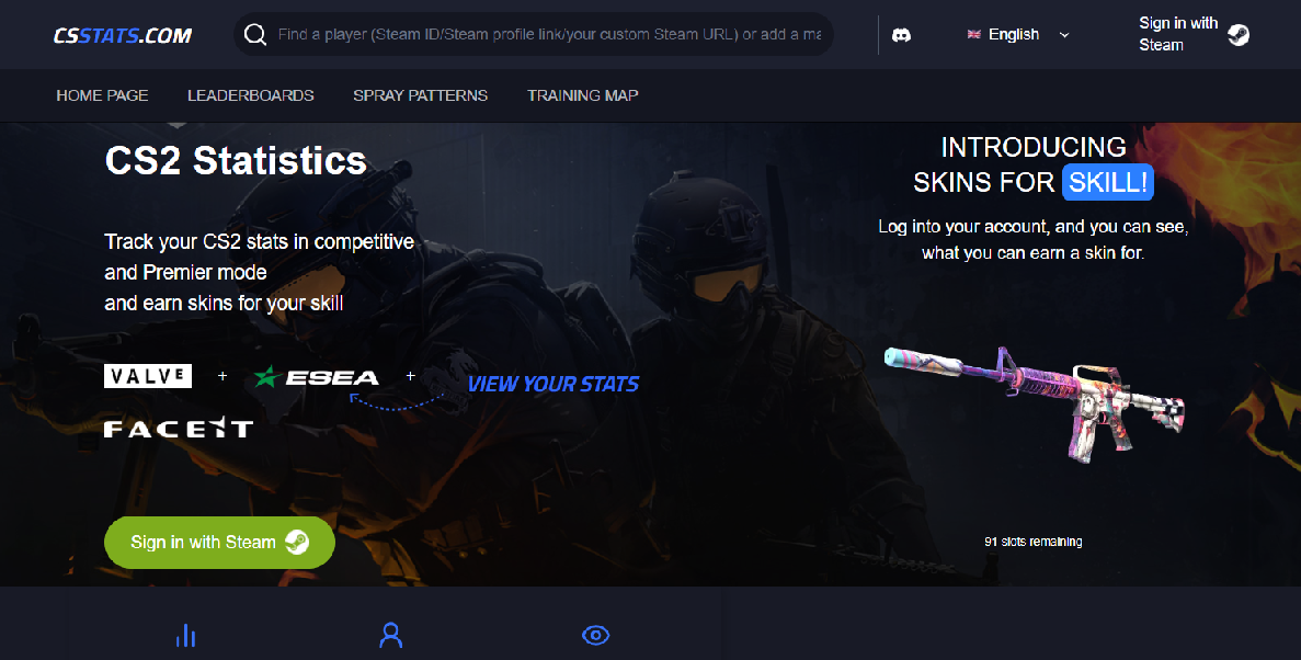 Screenshot of cs2-stat.com