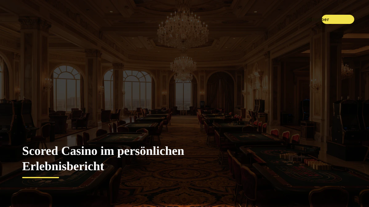Scored Casino im persönlichen Erlebnisbericht