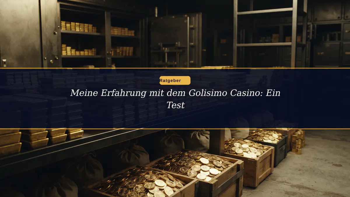Meine Erfahrung mit dem Golisimo Casino: Ein Test