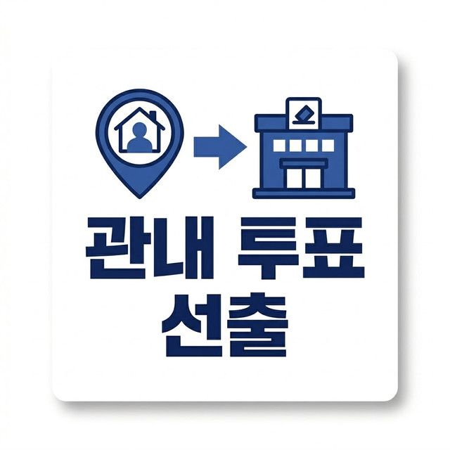 관내 투표 절차