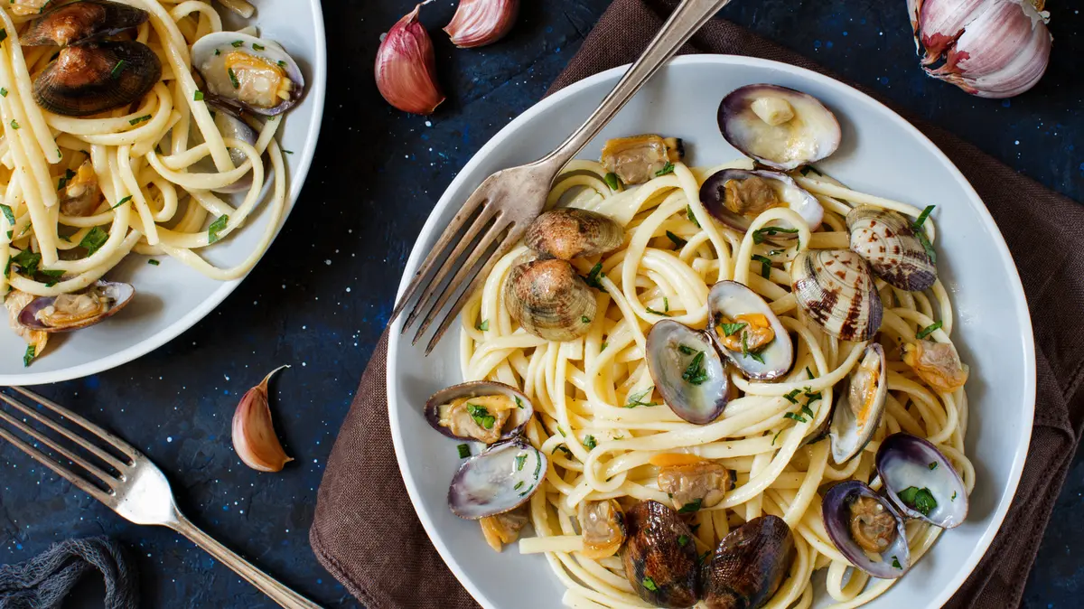 One Canned Soup Makes Rich Seafood Pasta Sauce