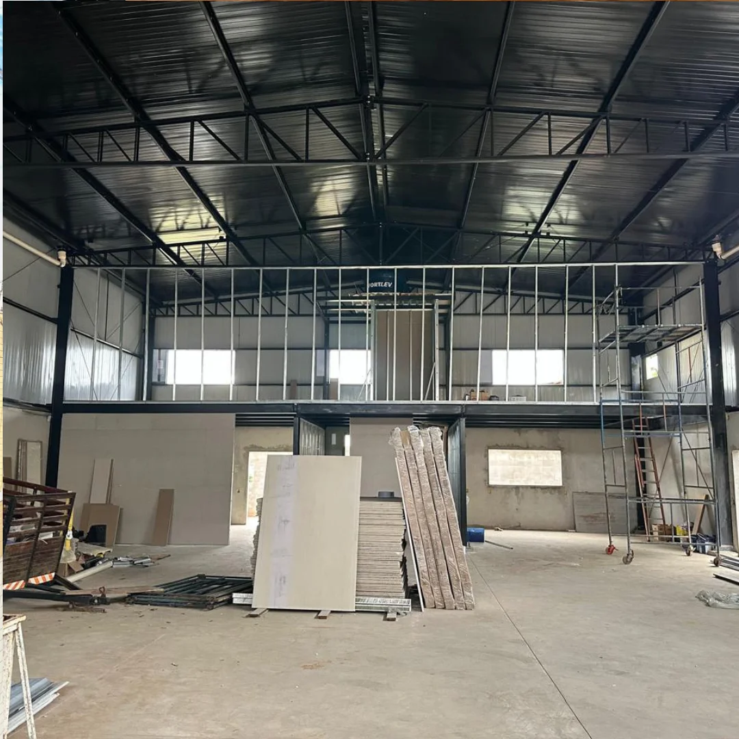 Estrutura para parede de drywall