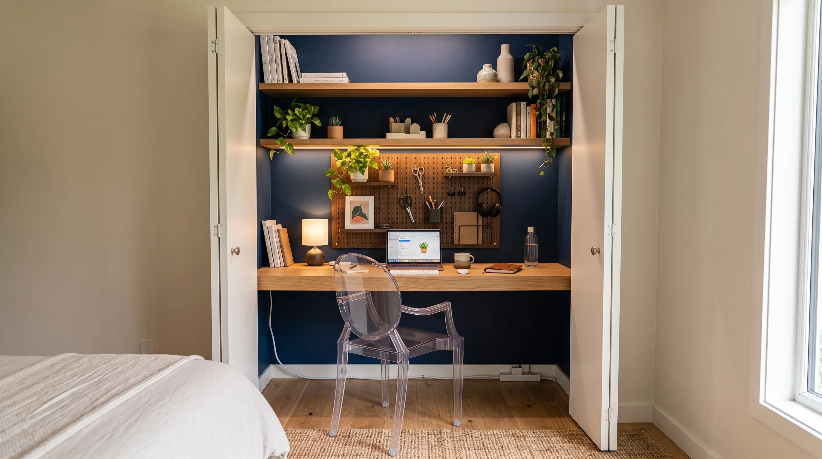The Cloffice Closet Office Transformation