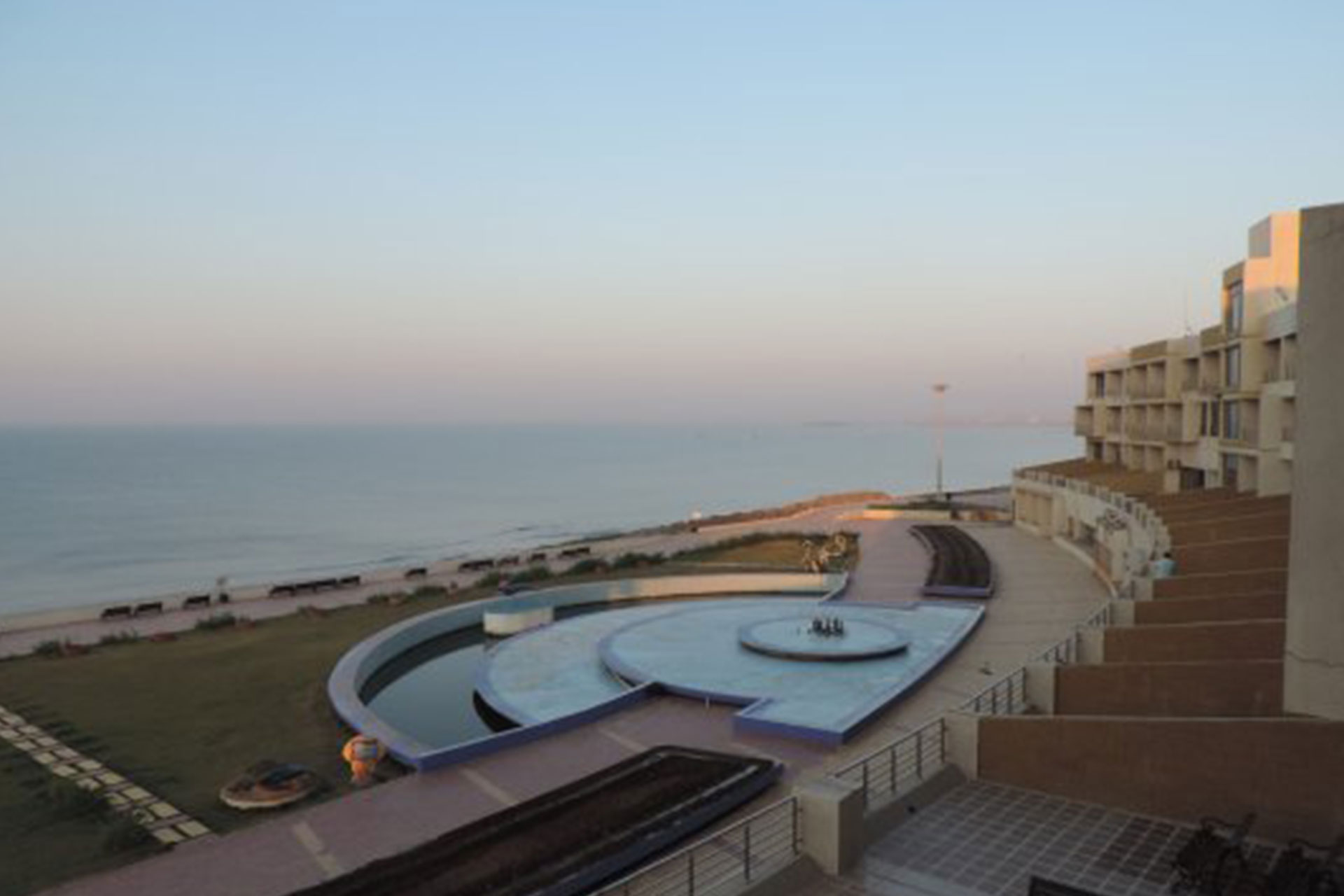 Interior view of budget hotel near Somnath Temple