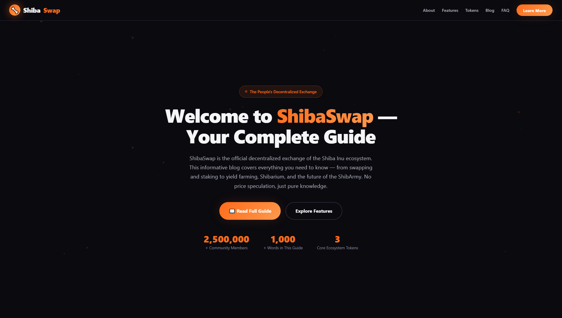 Stored capture of shibasswap.com