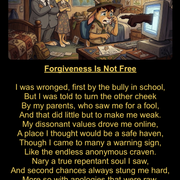 Forgiveness Is Not Free