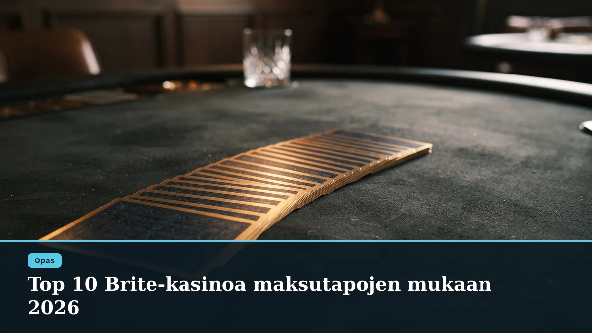 Top 10 Brite-kasinoa maksutapojen mukaan 2026