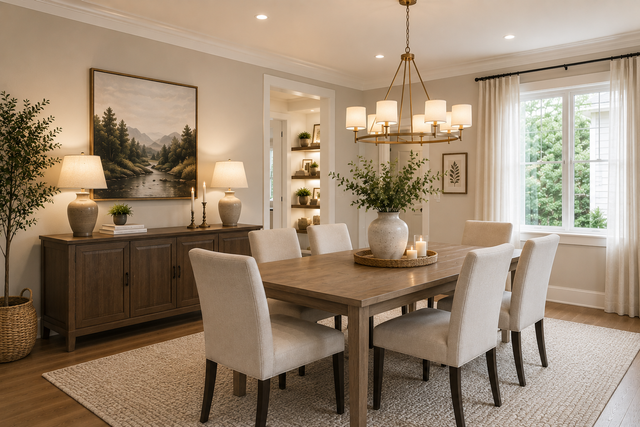 Freshly painted dining room Toronto