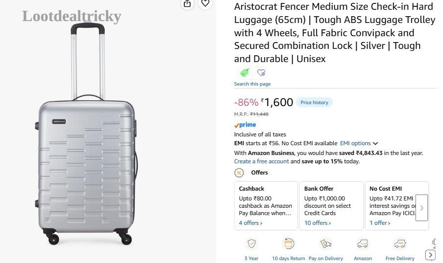 Aristocrat Fencer Medium – Just ₹1600 | Huge Savings Offer
