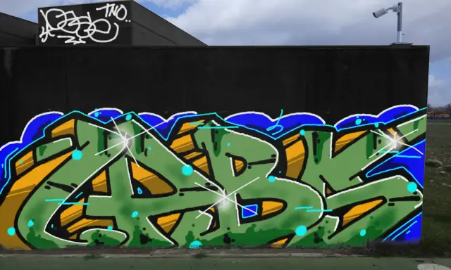 Graffiti artwork by LPBER