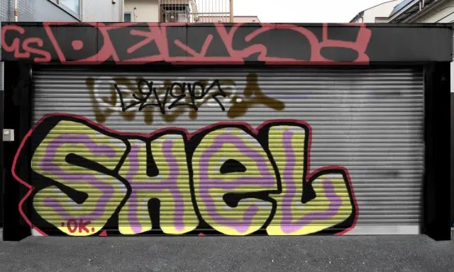Graffiti artwork by Shel