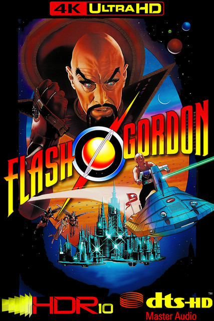 Flash Gordon, 1980, MOVIE, ART, 4K, POSTER, COVER, ACTION, Mike Hodges, SCI-FI, Brian Blessed, Sam J. Jones