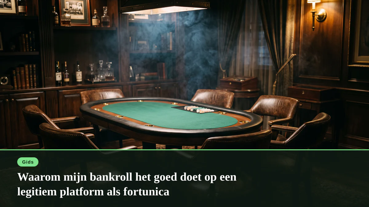 Waarom mijn bankroll het goed doet op een legitiem platform als fortunica