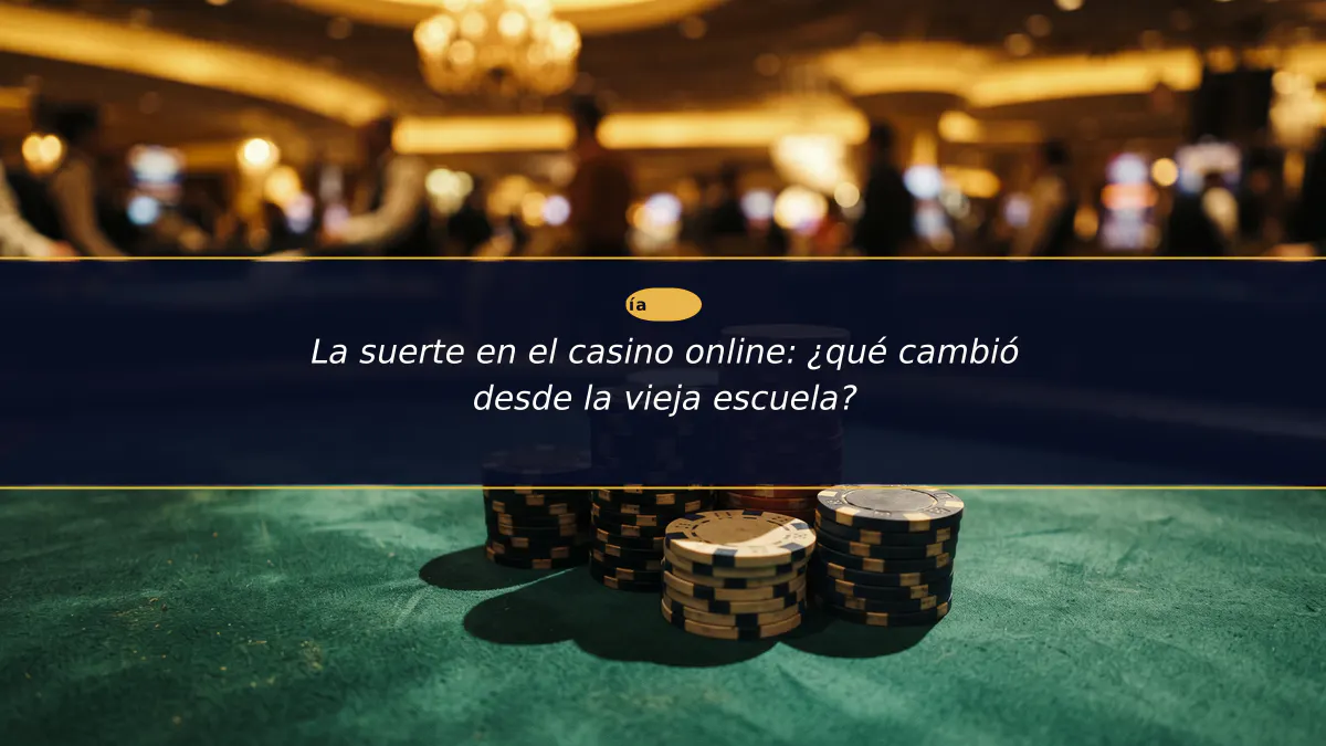 La suerte en el casino online: ¿qué cambió desde la vieja escuela?