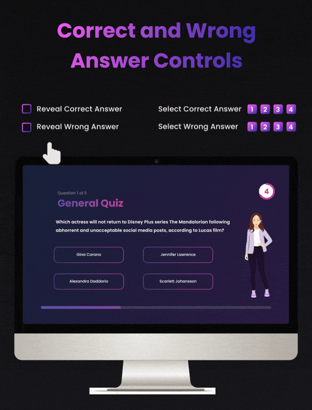 Change Correct/Wrong Answer