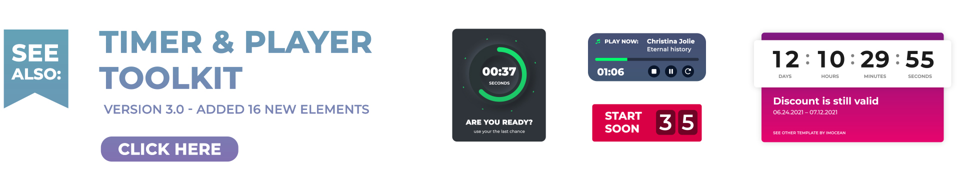 Countdown Timers Pack - 8