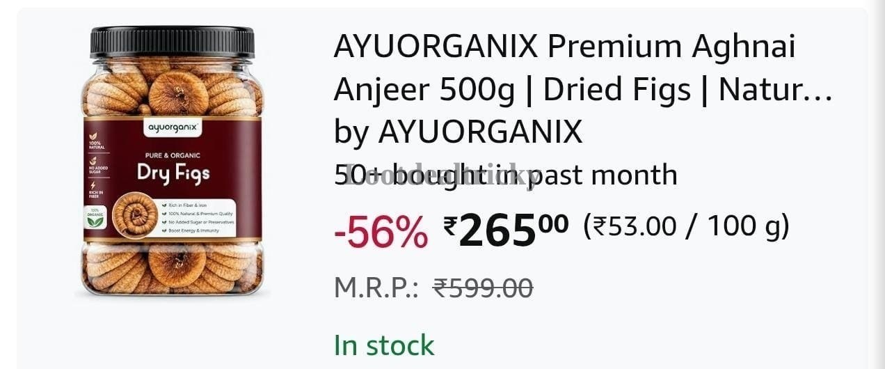 Grab Premium Anjeer Offer Image