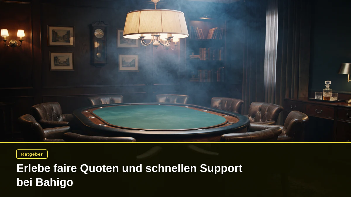 Erlebe faire Quoten und schnellen Support bei Bahigo