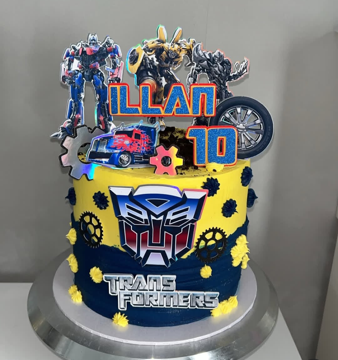 Transformer Theme cake for a birthday boy