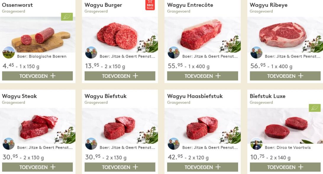 Wagyu vlees van de originele japanse Wagyu koeien - Rundvlees zoals japanse a5 ribeye en entrecote - www.Vleeskopenbijdeboer.nl