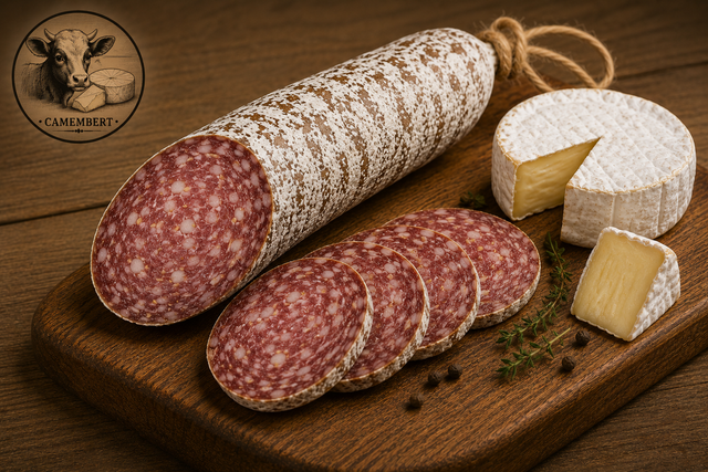 Saucisson sec au Camembert
