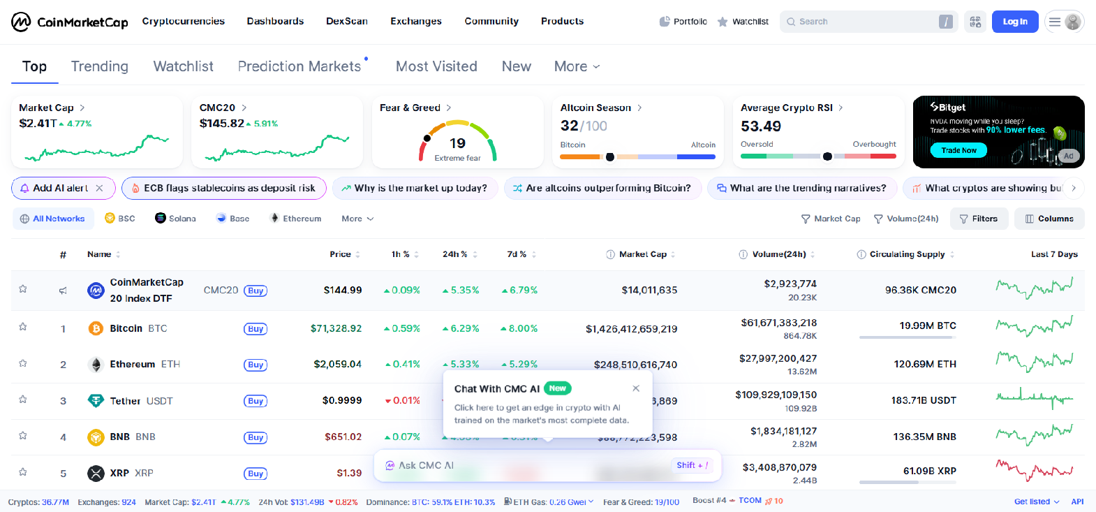 Screenshot of coinsmarkletcap.fun