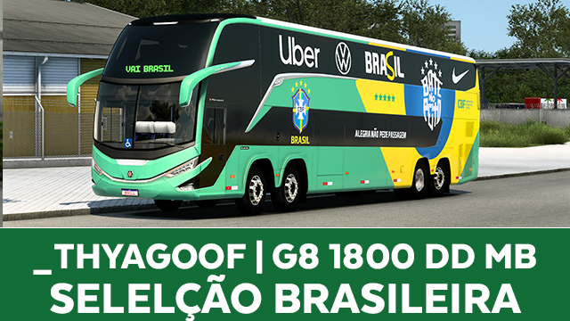 Skin Seleção Brasileira 2026 (G8 1800 DD Mercedes-Benz)