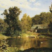 Пруд в Абрамцеве 1883