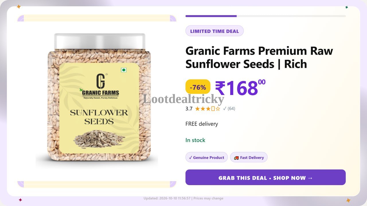   premium Raw Sunflower – Just ₹168 | Limited Time Loot Offer