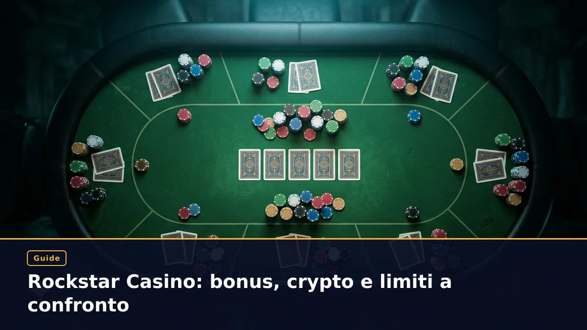 Rockstar Casino: bonus, crypto e limiti a confronto