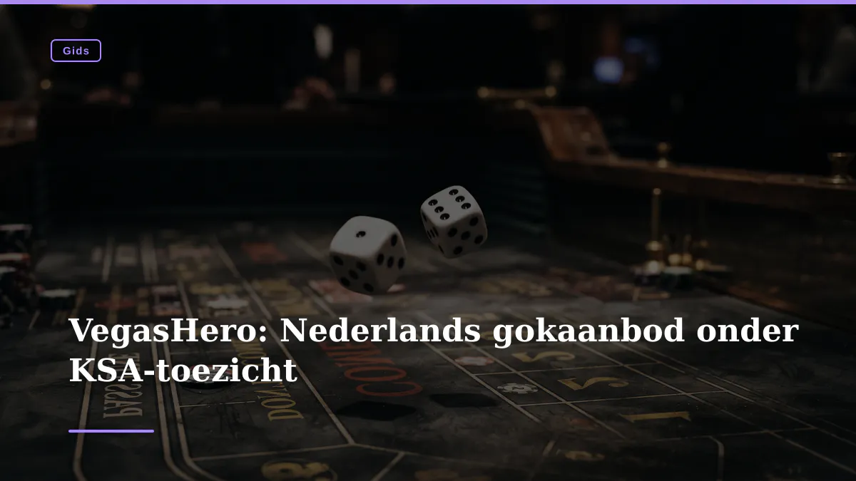 VegasHero: Nederlands gokaanbod onder KSA-toezicht