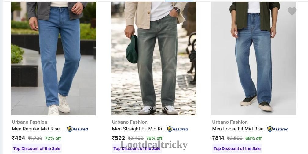 Urbano Jeans Upto – Mind-Blowing Saving @ ₹479 (78%)