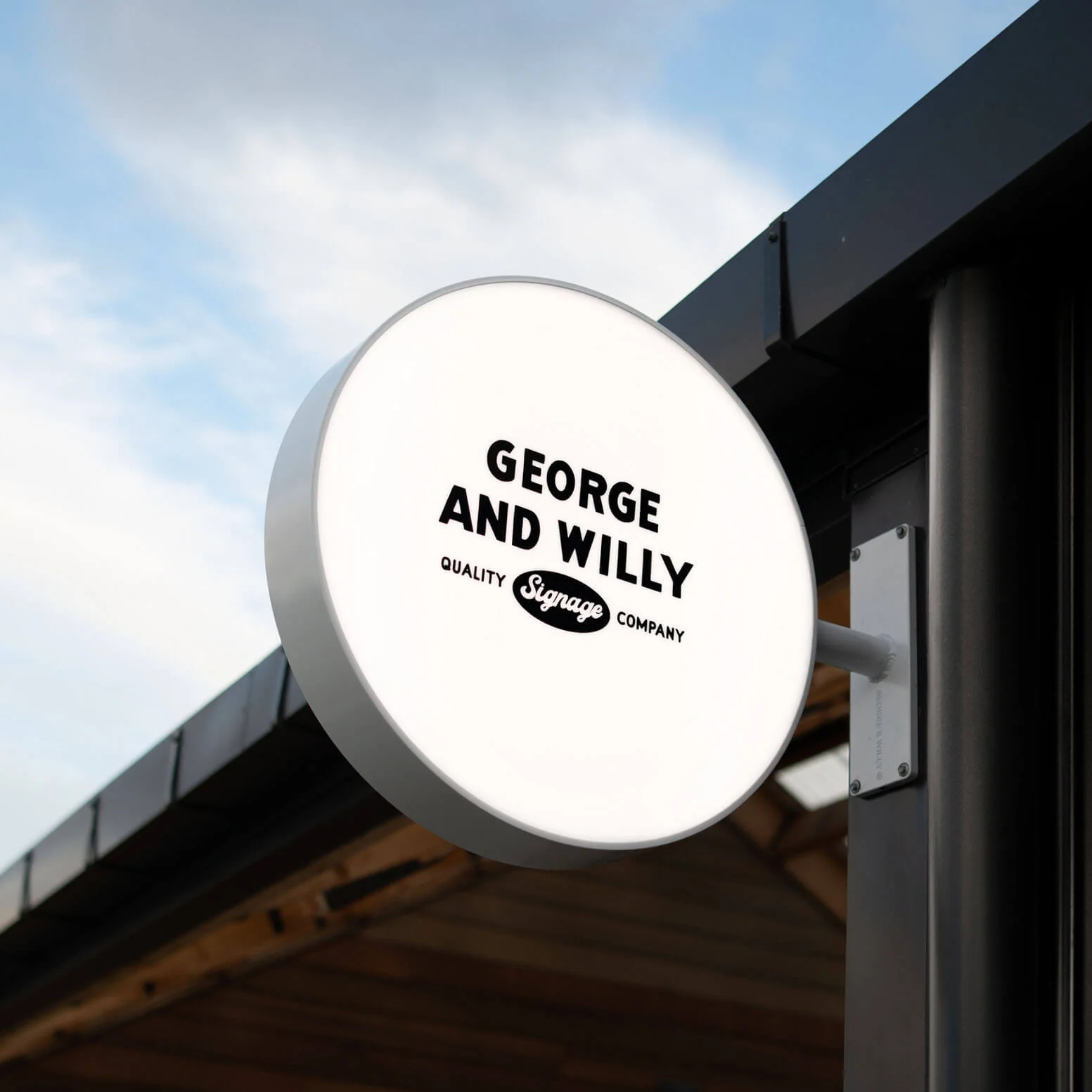Double sided light box sign, outdoor lightbox signs and light box signs for business - quicksignage.com