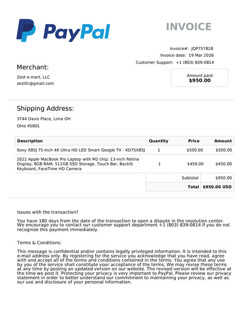 Invoice JQP757828 1