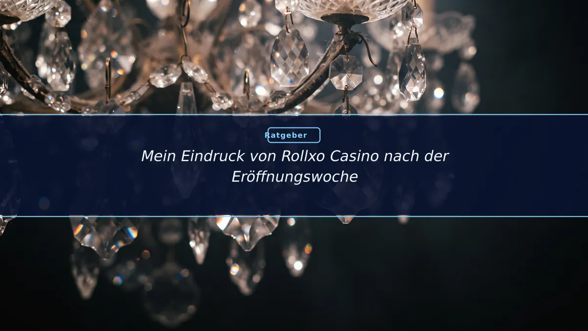 Mein Eindruck von Rollxo Casino nach der Eröffnungswoche