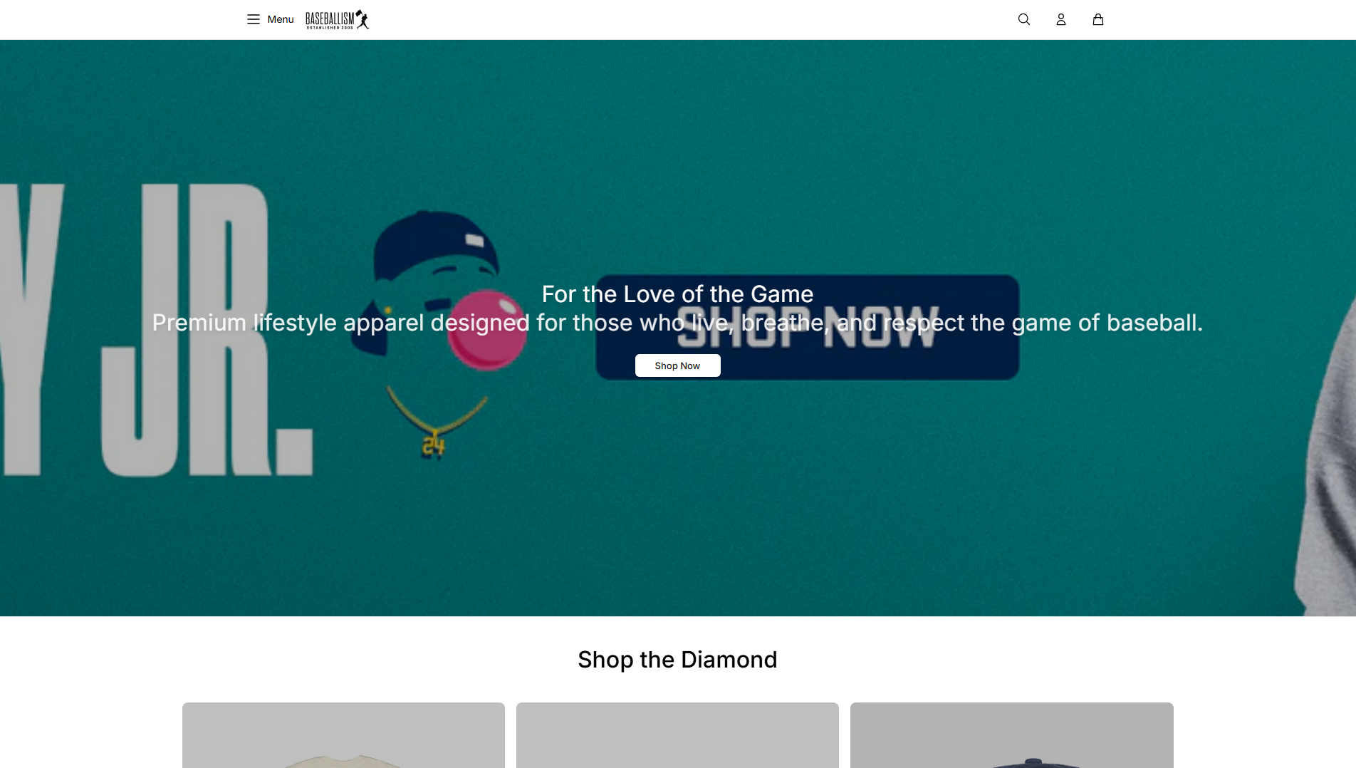Stored capture of baseballismhq.shop