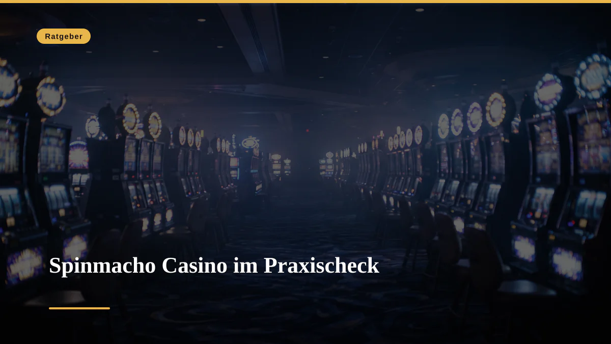 Spinmacho Casino im Praxischeck
